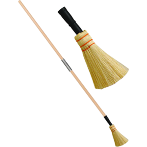 vassoura teto vasculho sisal reta com cabo duplo normal com extensor